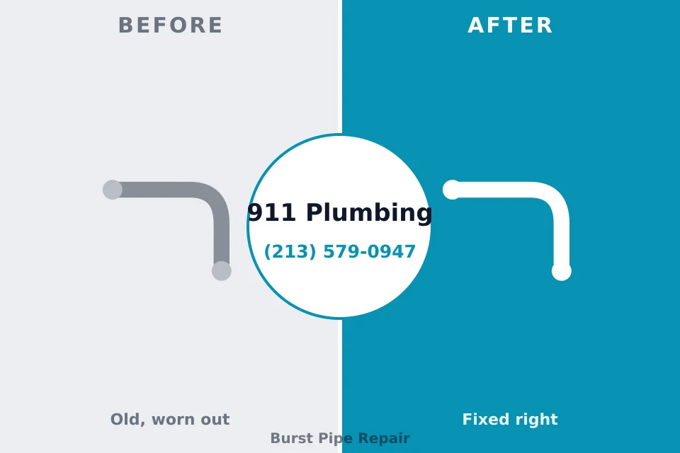 Before and after: plumbing company Alta, IA